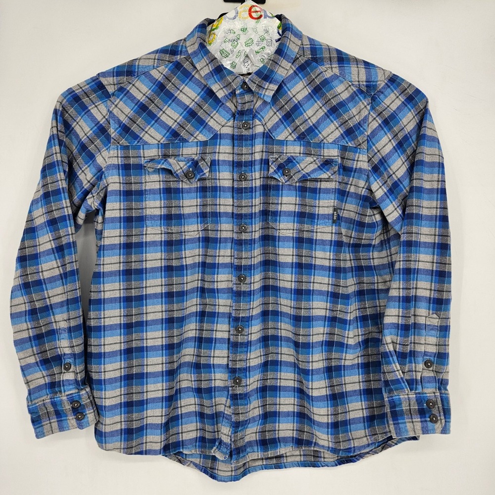 Stio Shirt Mens XXL Junction Midweight Flannel Plaid Long Sleeve Button Down